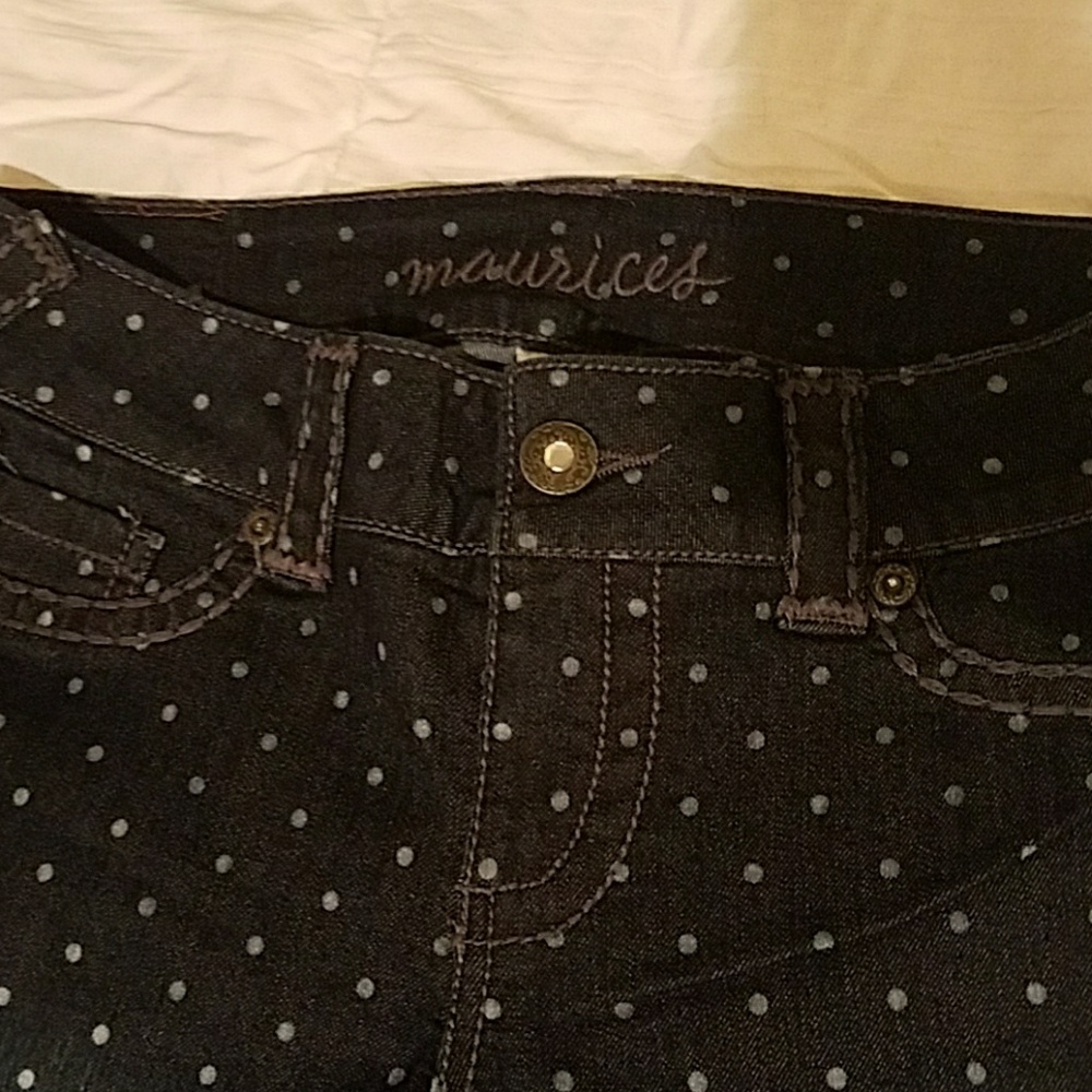 Polka dot jeggings